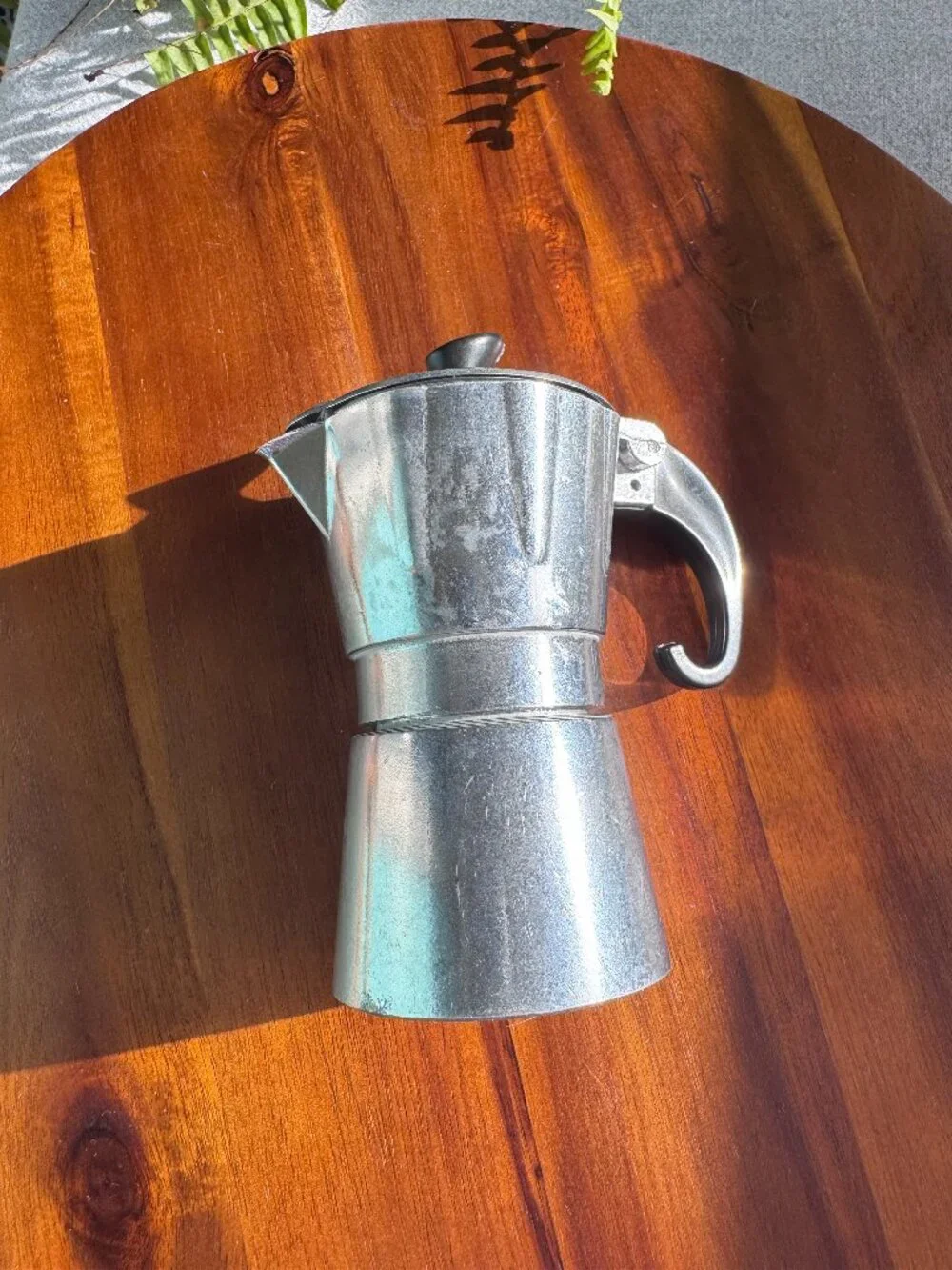 Vintage Italian Aluminium Mini Moka Pot, Stovetop Espresso Coffee Maker